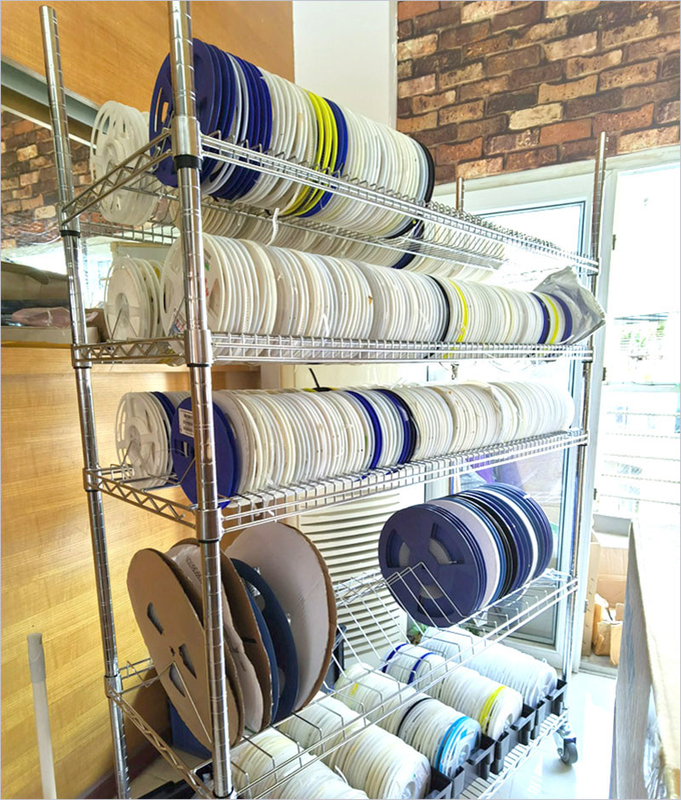 24mm PCB Handling Equipment Single Double Peak Grid Smt Reel Storage Rack